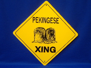 Pekingese Crossing Sign