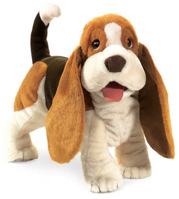 basset hound puppet 