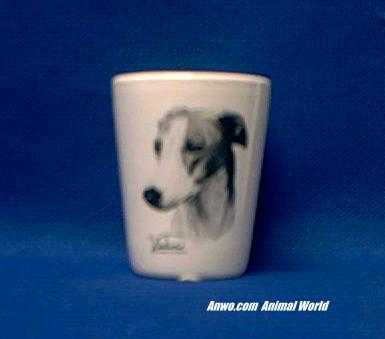 greyhound shot glass