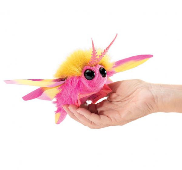 Rosy Maple Moth Finger Puppet,