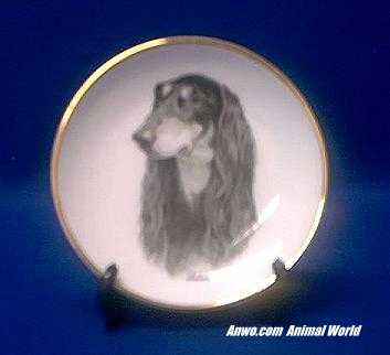 saluki plate porcelain