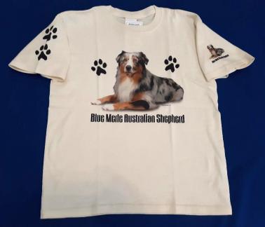 Blue Merle Australian Shepherd T Shirt Youth Medium 
