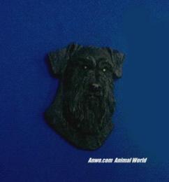 black schnauzer magnet face