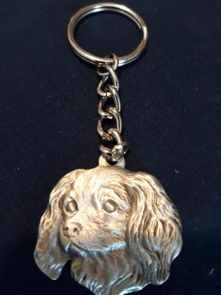 Cavalier King Charles Spaniel Keychain Rawcliffe Pewter