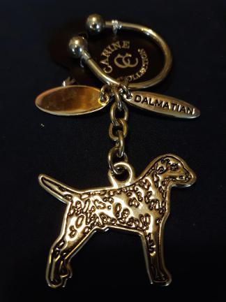 Dalmatian Keychain Silver 