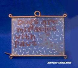 dogs are miracles with paws sign