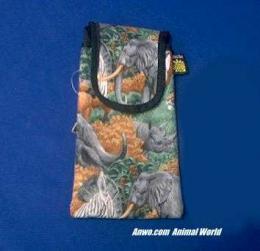 elephant rhino zebra lion glass case