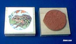 frog rubber stamp 