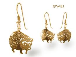hedgehog earrings