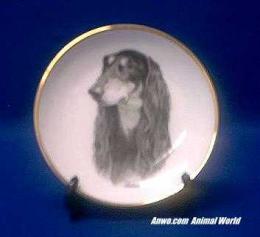 saluki plate porcelain